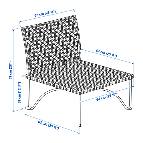 JUTHOLMEN - one-seat section, outdoor, dark grey-brown | IKEA Taiwan Online - PE797003_S4