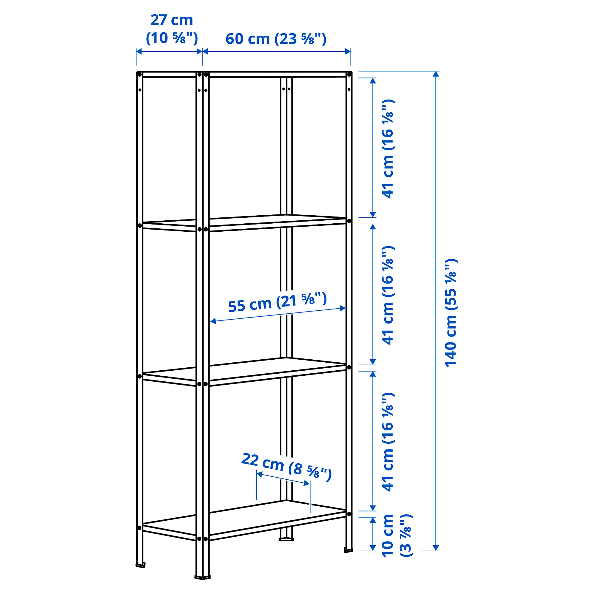 HYLLIS shelving unit