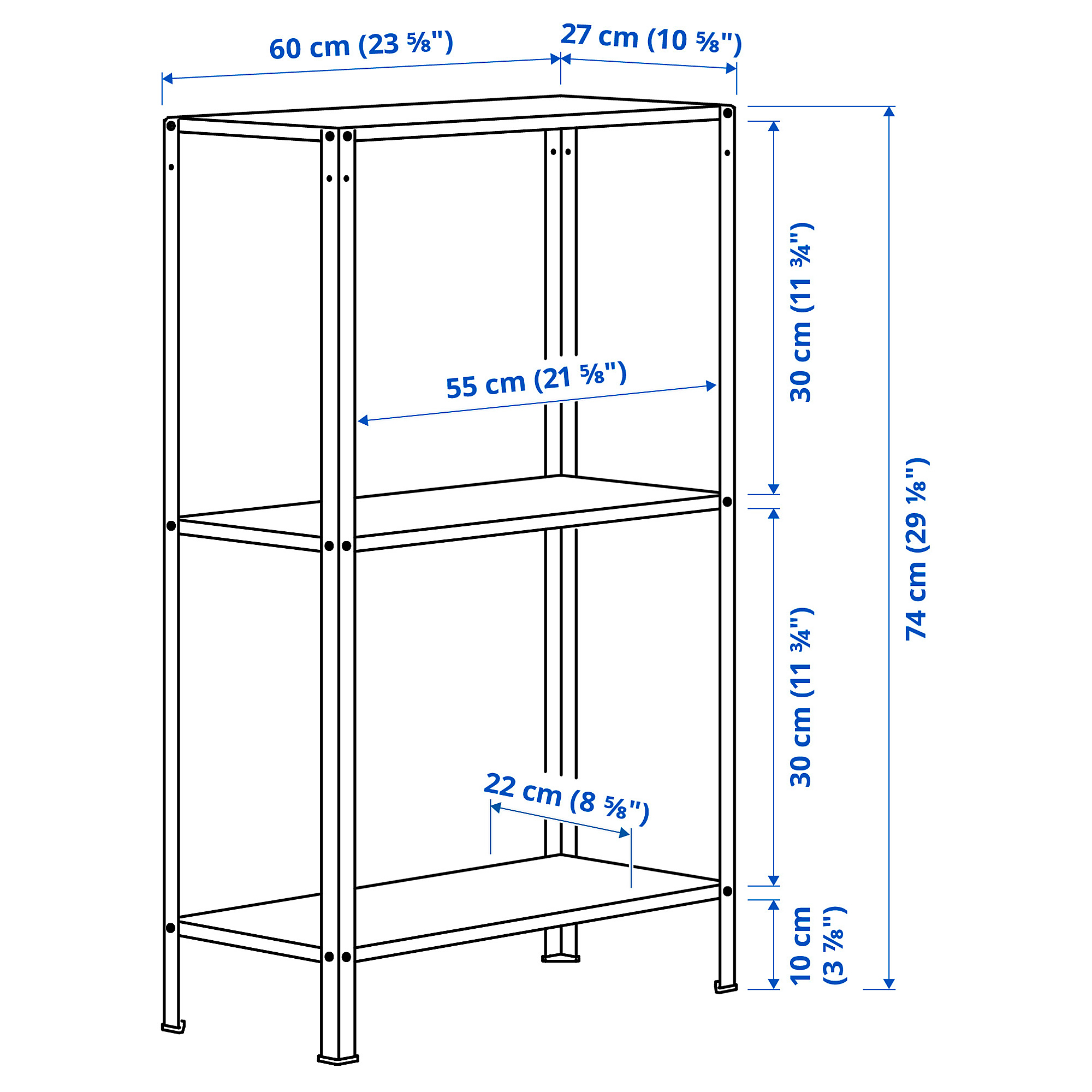 HYLLIS shelving unit