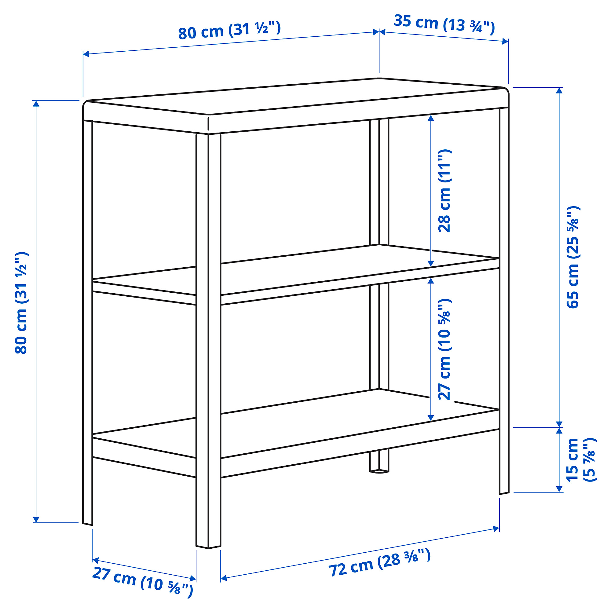 KOLBJÖRN shelving unit in/outdoor