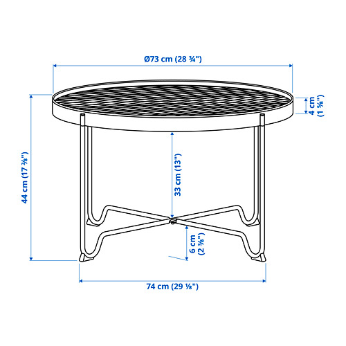 KROKHOLMEN coffee table, outdoor