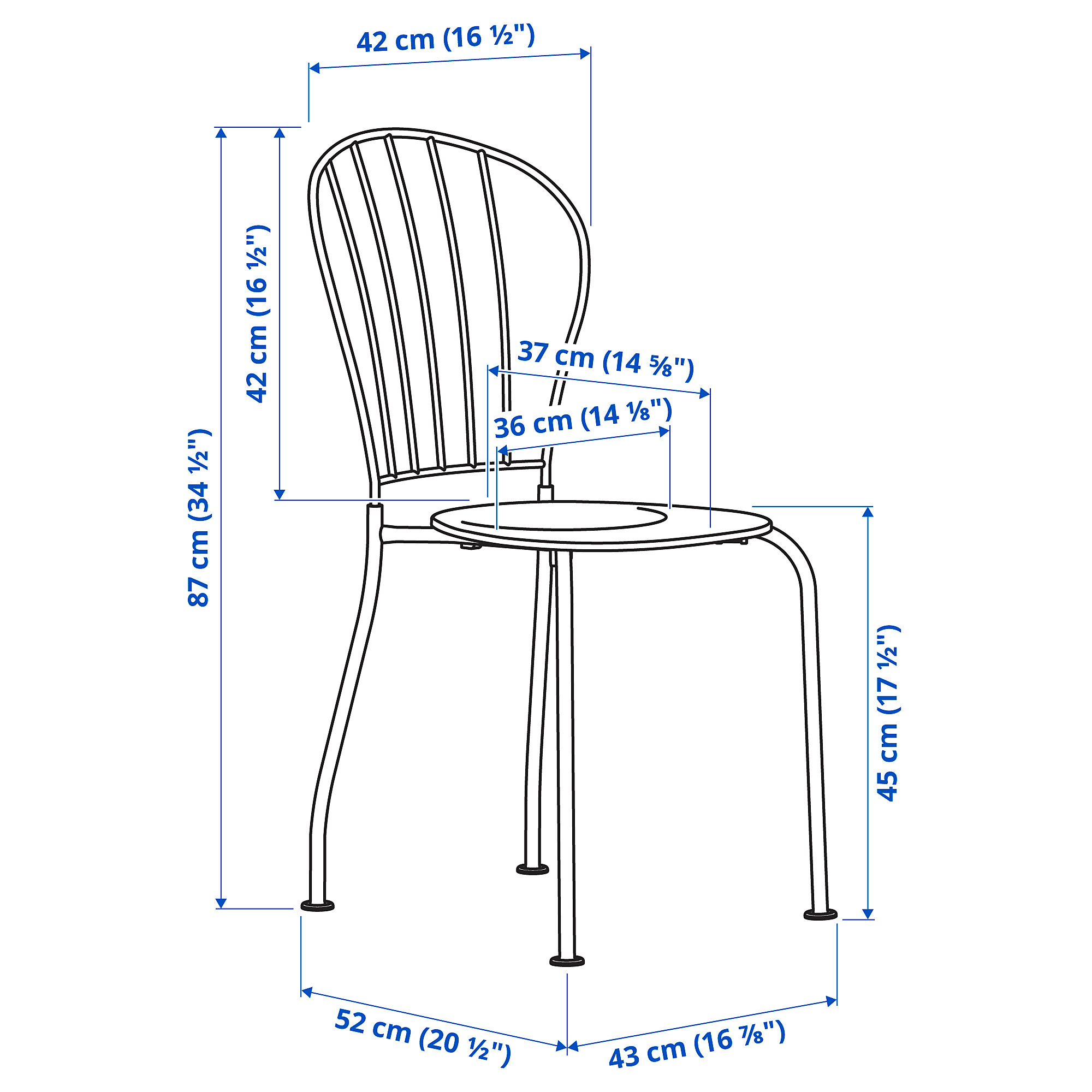 LÄCKÖ chair, outdoor