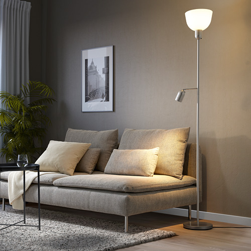 HEKTOGRAM floor uplighter/reading lamp