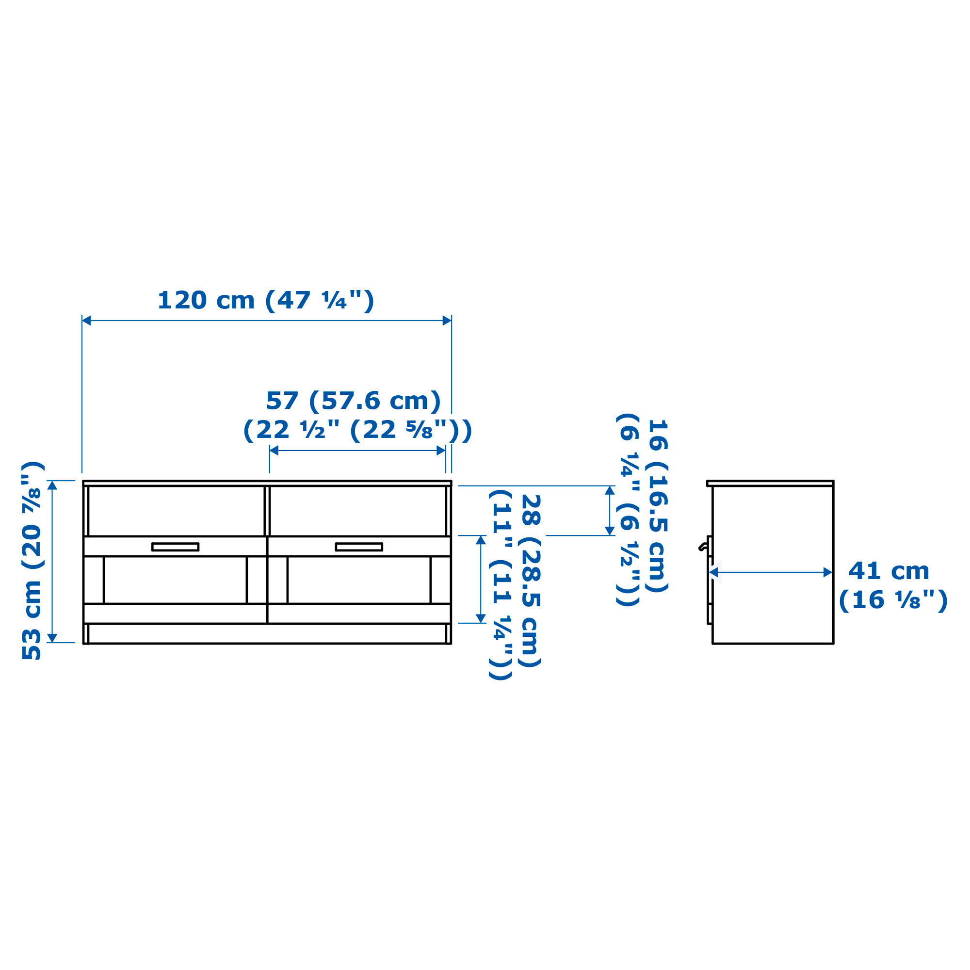 BRIMNES/BURHULT TV storage combination