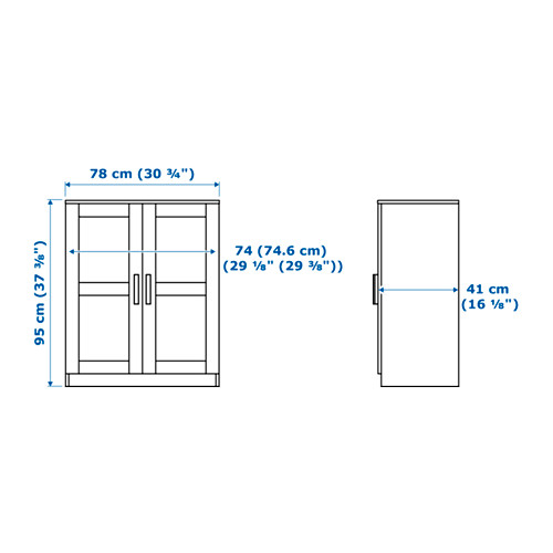 BRIMNES/BURHULT TV storage combination