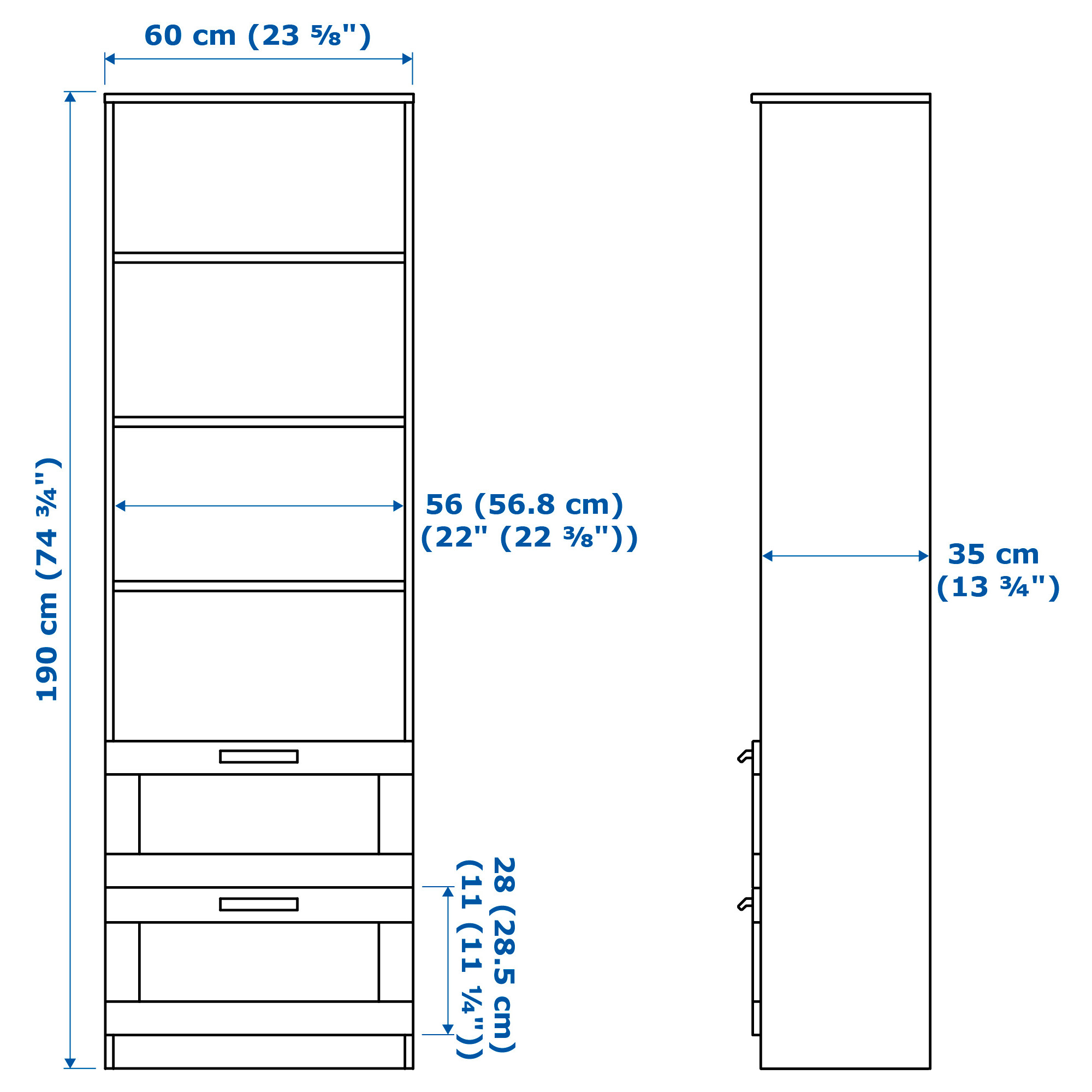 BRIMNES/BURHULT TV storage combination