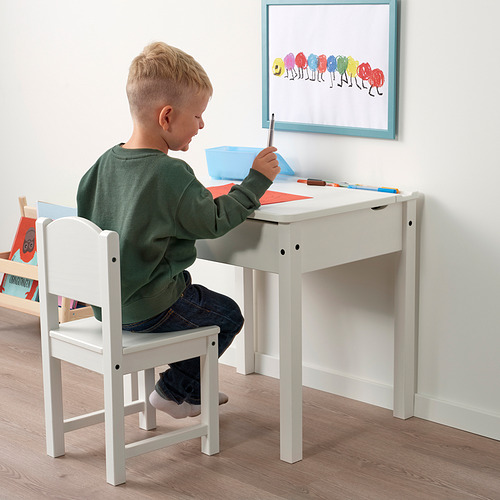 SUNDVIK - 兒童書桌, 白色 | IKEA 線上購物 - PE841833_S4