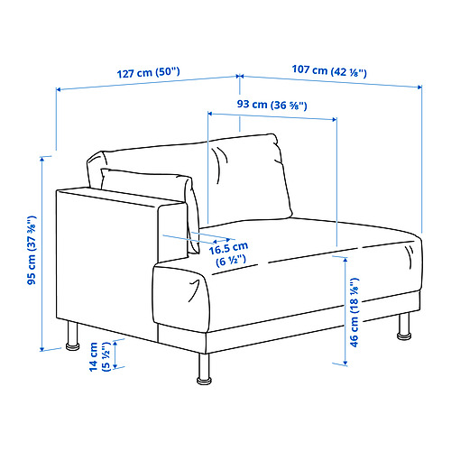 UPPÅKRA 1.5-seat module