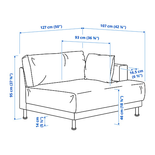 UPPÅKRA 1.5-seat module