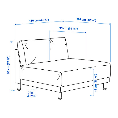 UPPÅKRA 1.5-seat module