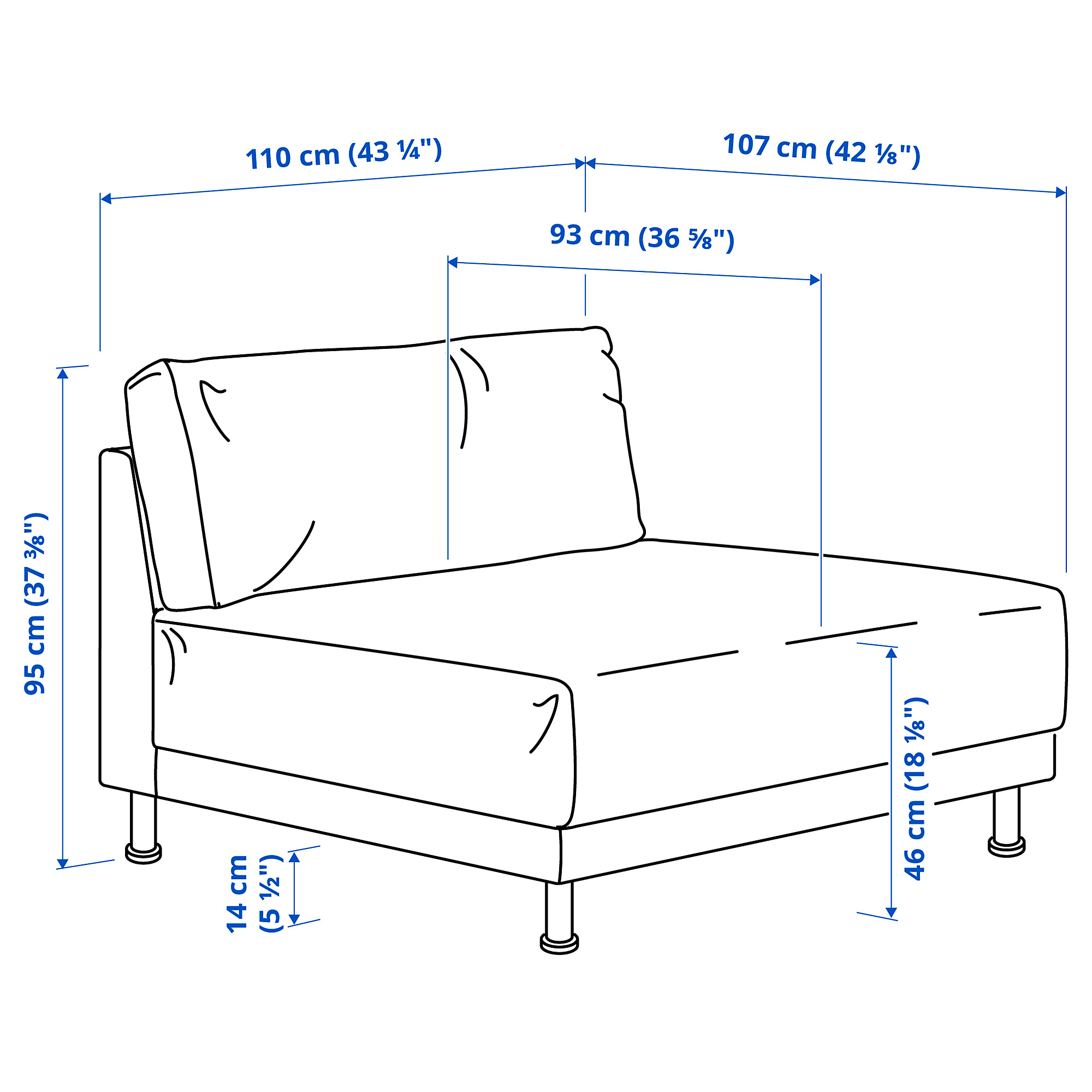 UPPÅKRA 1.5-seat module