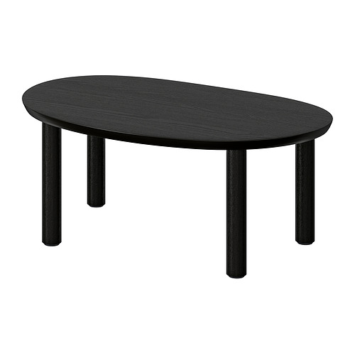 ÖRTRÄSK - coffee table, black ash veneer, 75x48 cm | IKEA Taiwan Online - E1018963_S4