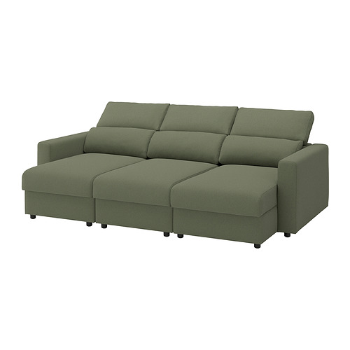 MALMKÖPING - 3-seat sofa, with chaise longue/Tibbleby grey-green | IKEA Taiwan Online - E1018977_S4