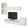 BESTÅ - TV storage combination/glass doors, white/Hanviken white clear glass | IKEA Taiwan Online - PE535645_S1