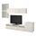 BESTÅ - TV storage combination/glass doors, white/Selsviken high-gloss/white frosted glass | IKEA Taiwan Online - PE536121_S1