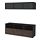 BESTÅ - TV storage combination/glass doors, black-brown/Selsviken high-gloss/brown smoked glass | IKEA Taiwan Online - PE702249_S1