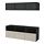 BESTÅ - TV storage combination/glass doors, black-brown/Selsviken high-gloss/beige smoked glass | IKEA Taiwan Online - PE702246_S1