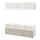 BESTÅ - TV storage combination/glass doors, white/Selsviken high-gloss/beige frosted glass | IKEA Taiwan Online - PE702257_S1