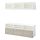 BESTÅ - TV storage combination/glass doors, white/Selsviken high-gloss/beige clear glass | IKEA Taiwan Online - PE702266_S1