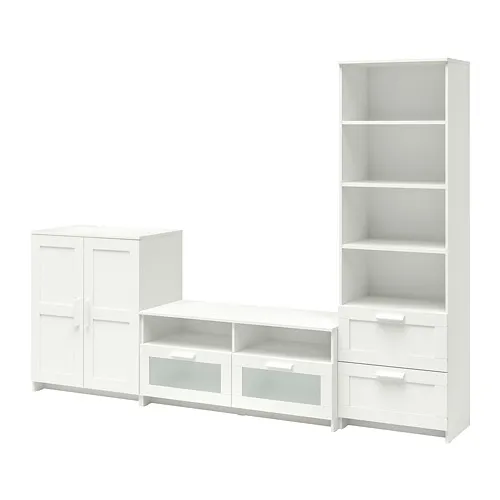 BRIMNES - 電視收納組合, 白色, 258x41x190 公分 | IKEA 線上購物 - PE702274_S4