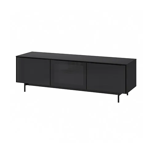 RANNÄS - 電視櫃附門板, 黑色/黑色 玻璃, 178x42 公分 | IKEA 線上購物 - PE841894_S4