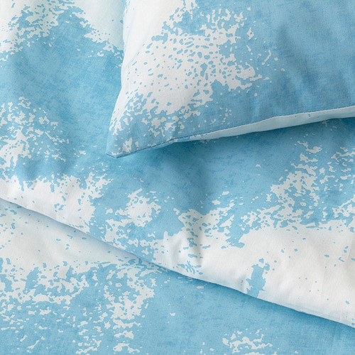 ÄNGSVITVINGE duvet cover and pillowcase