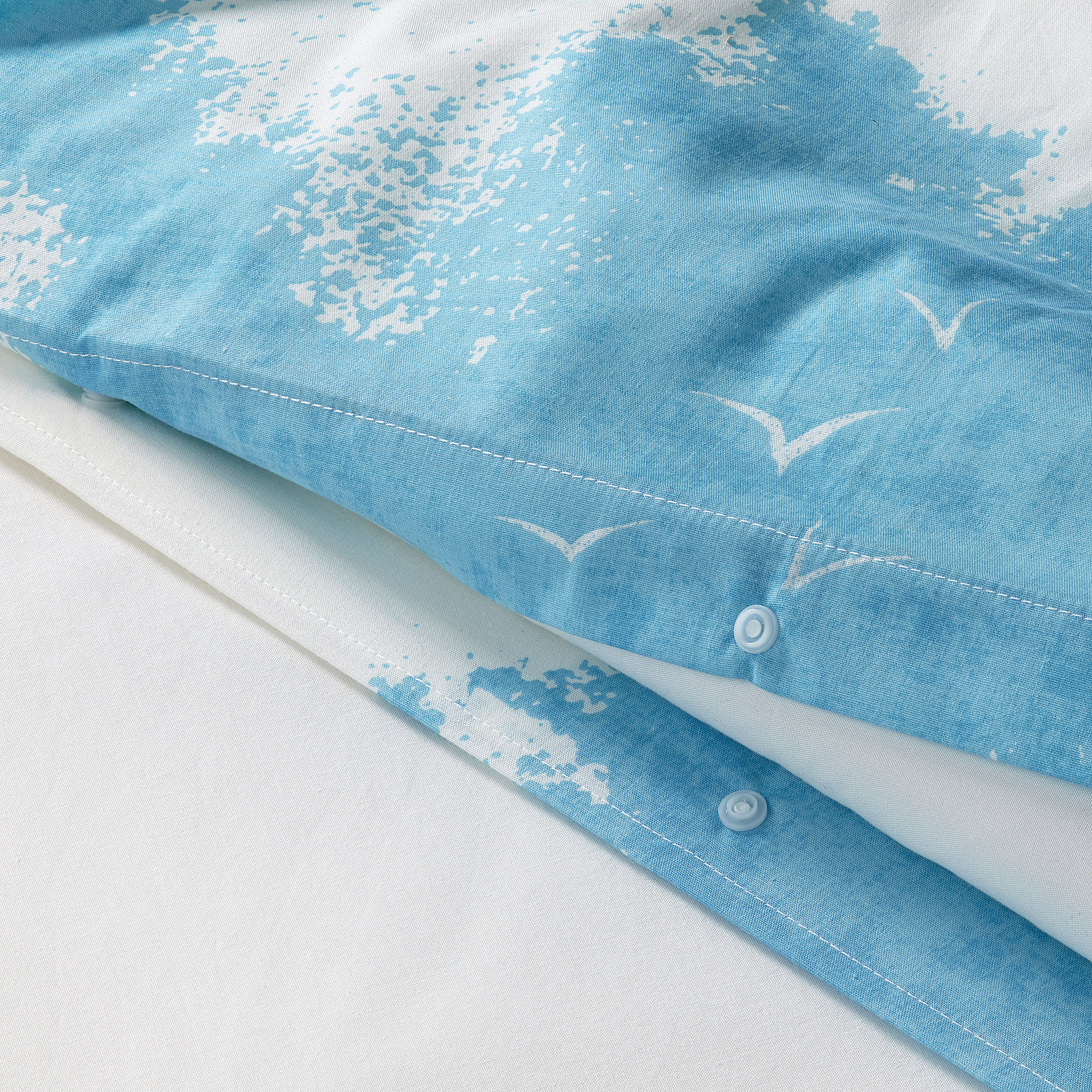 ÄNGSVITVINGE duvet cover and pillowcase