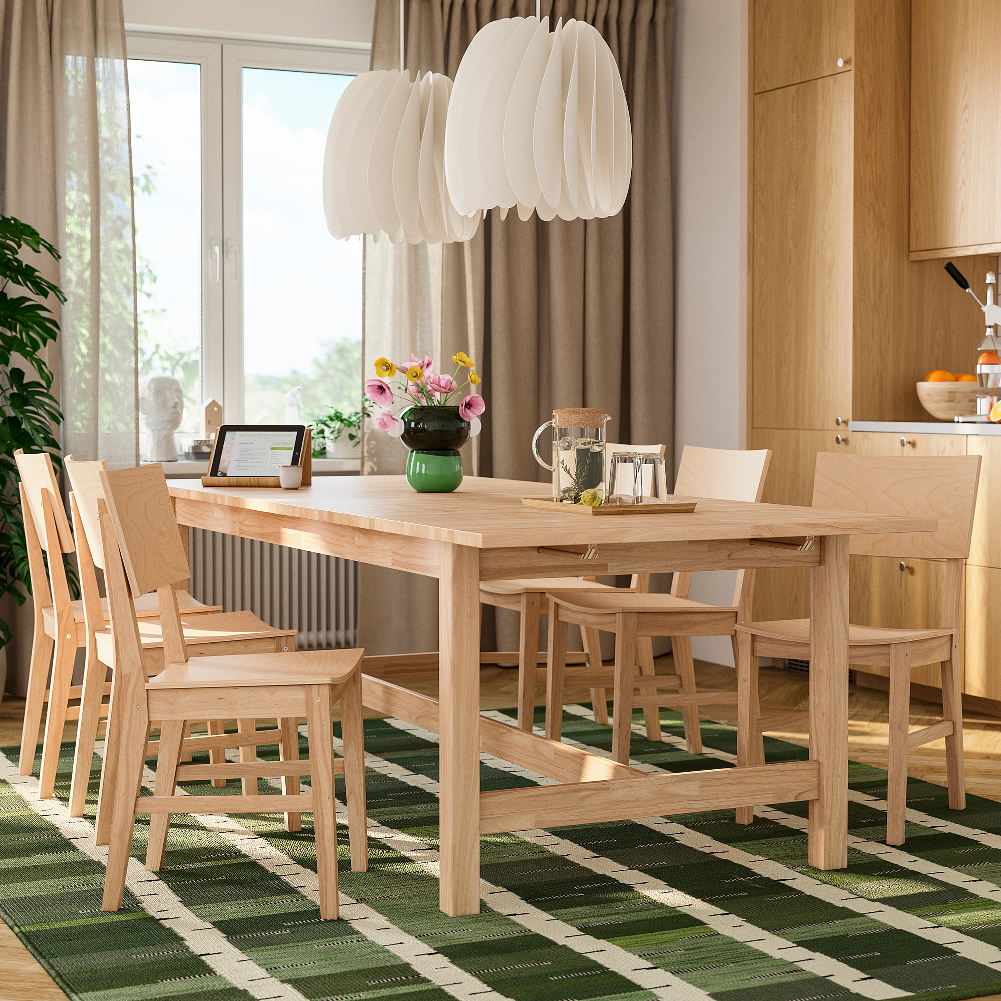 KARSKÄR table and 6 chairs