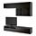 BESTÅ - TV storage combination/glass doors, black-brown/Hanviken black-brown clear glass | IKEA Taiwan Online - PE535554_S1