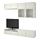 BESTÅ - TV storage combination/glass doors, white/Hanviken white clear glass | IKEA Taiwan Online - PE535555_S1