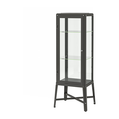 FABRIKÖR - 玻璃門櫃, 深灰色 | IKEA 線上購物 - PE702478_S4