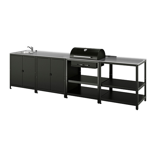 GRILLSKÄR - kitchen sink ut/chrcl bbq, outdoor, stainless steel, 344x61 cm | IKEA Taiwan Online - PE881733_S4