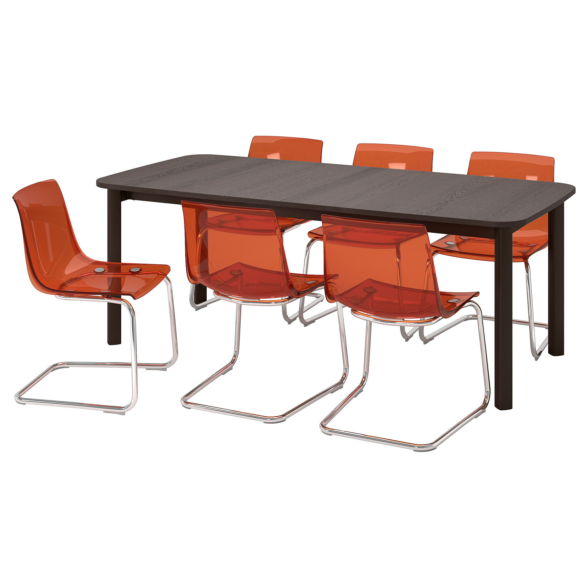 STRANDTORP/TOBIAS 餐桌附6張餐椅
