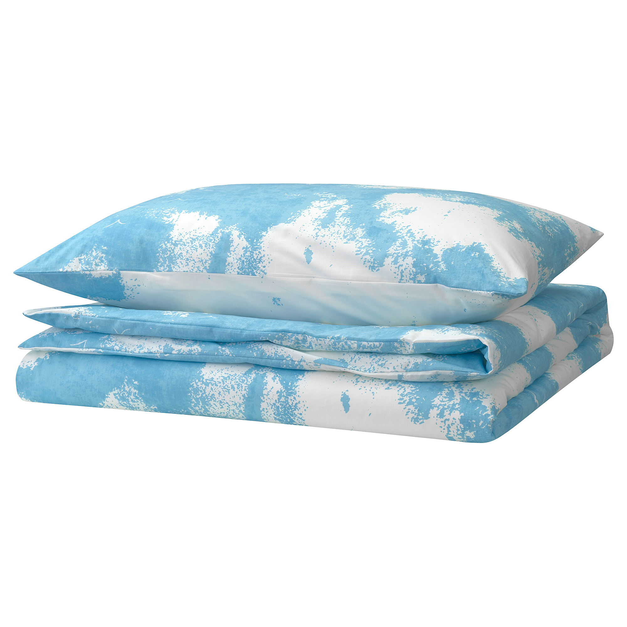 ÄNGSVITVINGE duvet cover and pillowcase