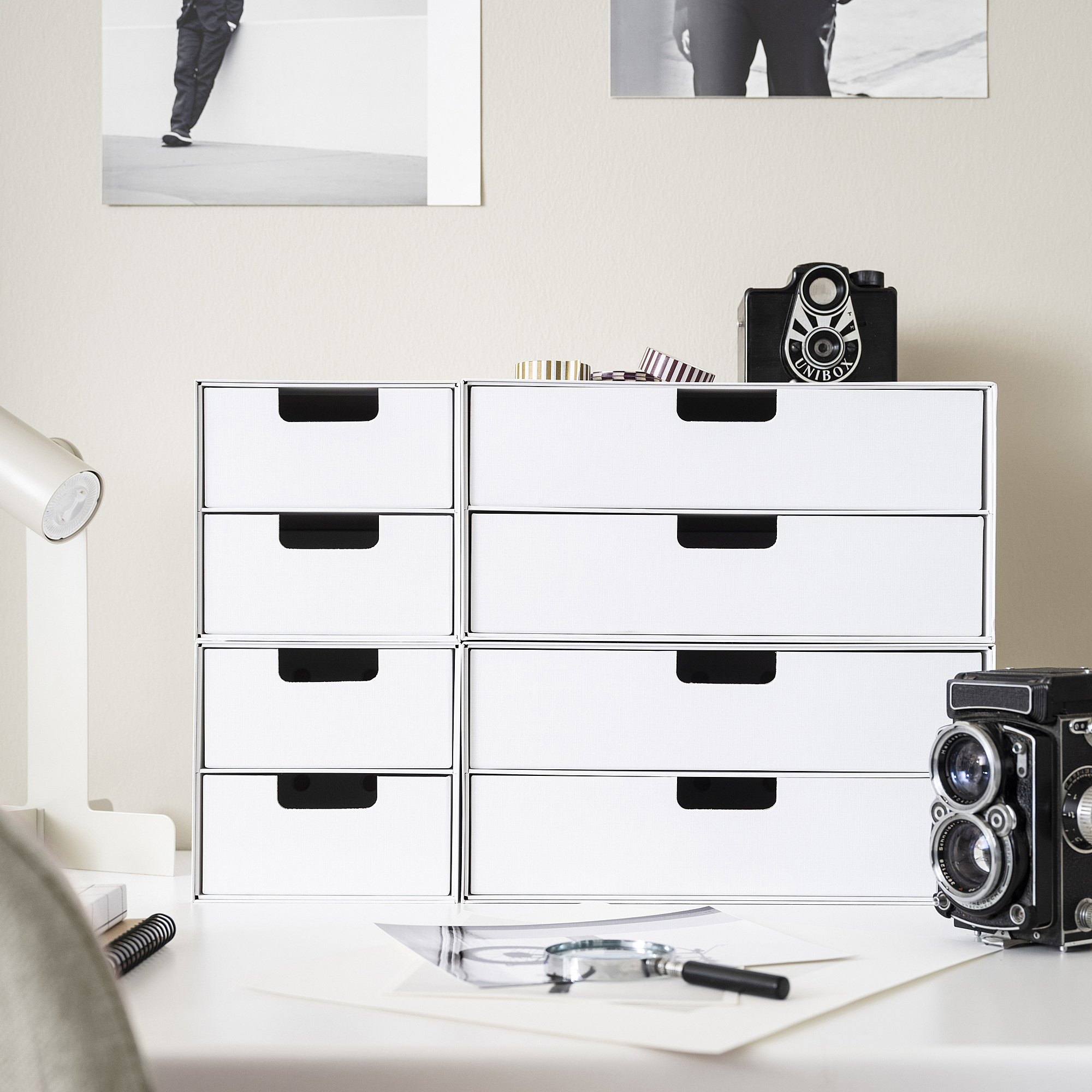 FJÄDERHARV mini chest with 2 drawers