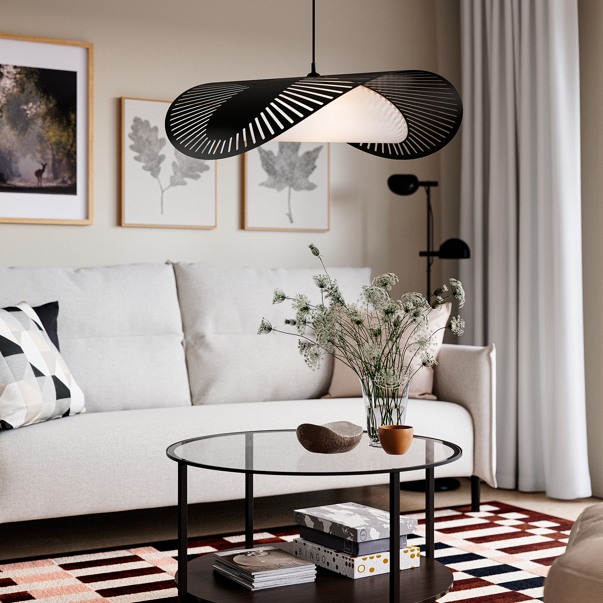 KVÄLLSDOPP/HAVSDJUP pendant lamp