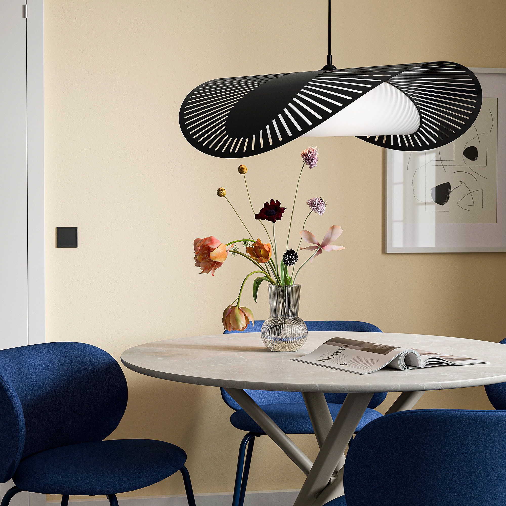 KVÄLLSDOPP/HAVSDJUP pendant lamp