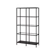 VITTSJÖ - shelving unit, black-brown/glass, 100x175 cm | IKEA Taiwan Online - PE702638_S2 