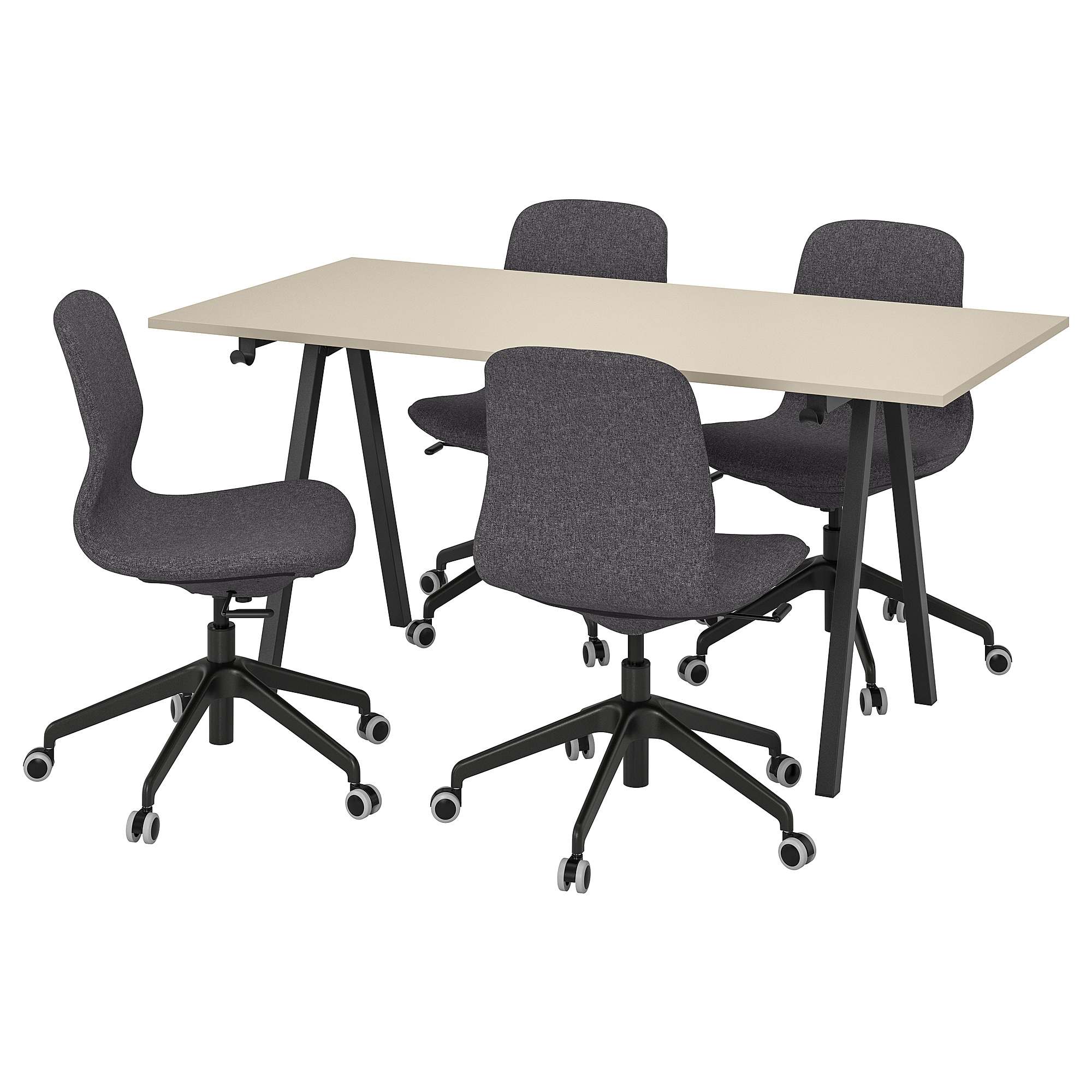 TROTTEN/LÅNGFJÄLL conference table and chairs