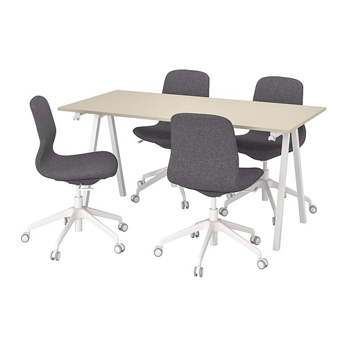 TROTTEN/LÅNGFJÄLL conference table and chairs