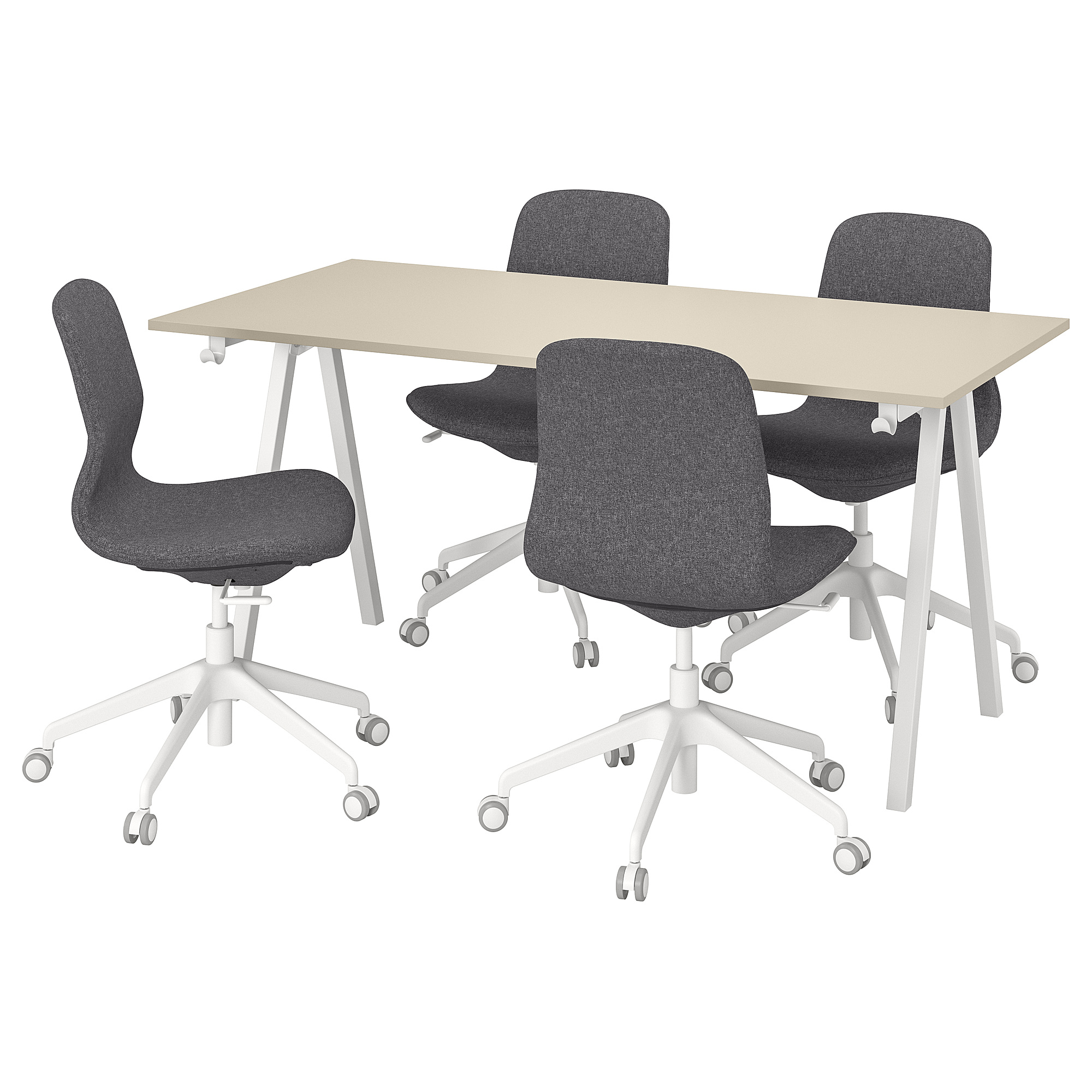 TROTTEN/LÅNGFJÄLL conference table and chairs