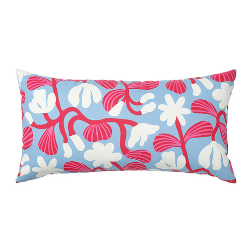 SANDMOTT - cushion, light blue/bright red, 30x58 cm | IKEA Taiwan Online - PE949869_S4
