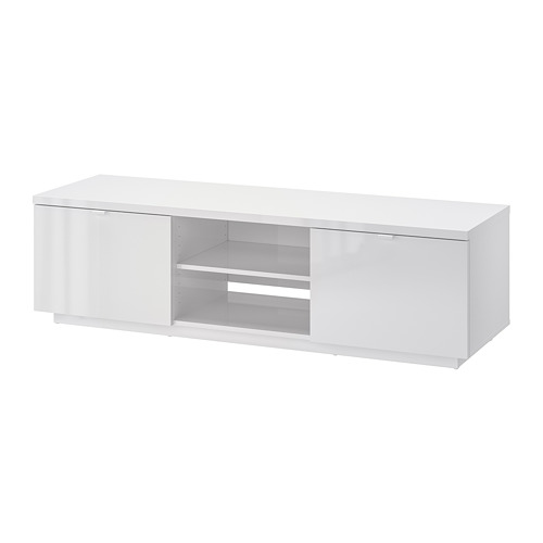 BYÅS - TV bench, high-gloss white | IKEA Taiwan Online - PE702653_S4