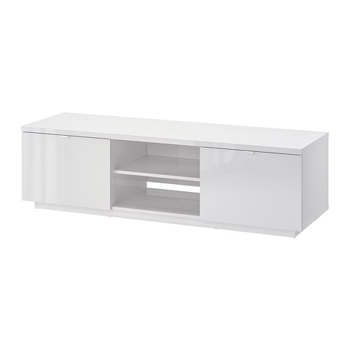 BYÅS - 電視櫃, 高亮面 白色, 160x42x45 公分 | IKEA 線上購物 - PE702653_S4