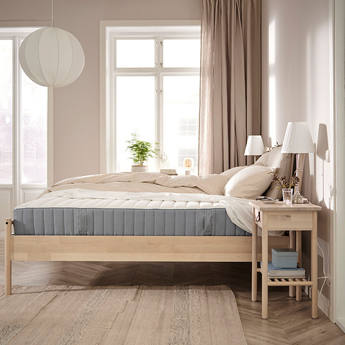 VALEVÅG - 單人獨立筒彈簧床墊, 偏硬/淺藍色 | IKEA 線上購物 - PE842180_S4