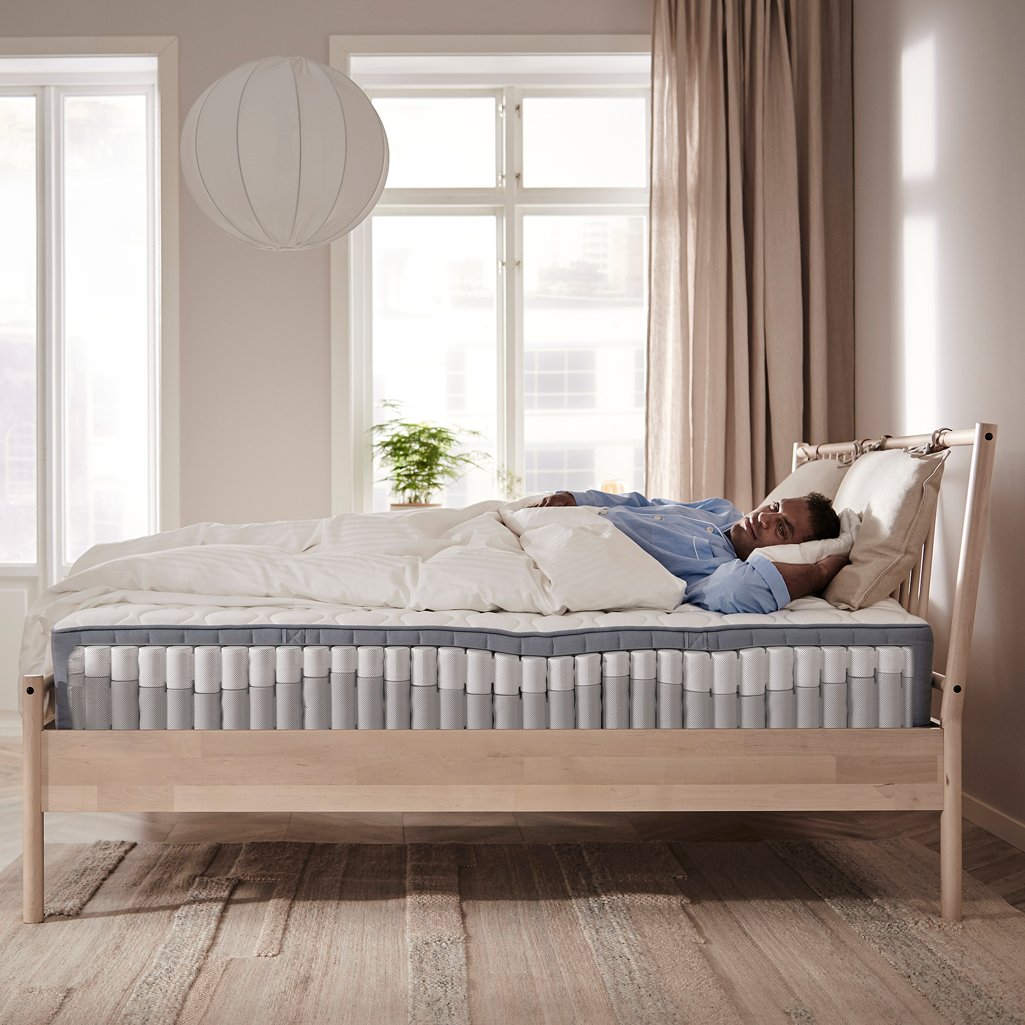 NORDLI 床架連收納/床墊