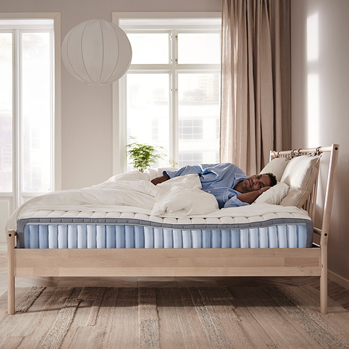 VALEVÅG - 雙人加大獨立筒彈簧床墊, 偏硬/淺藍色 | IKEA 線上購物 - PE842186_S4