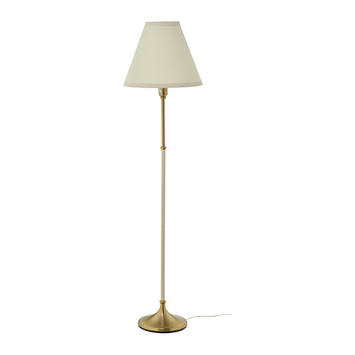 FLYGHÖJD - floor lamp, brass/beige | IKEA Taiwan Online - PE921198_S4