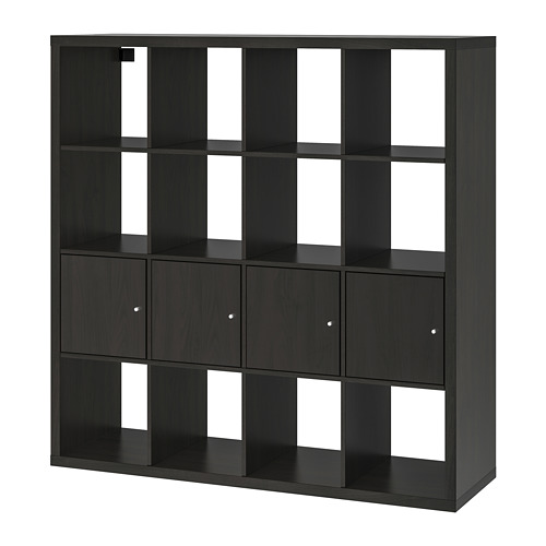 KALLAX shelving unit with 4 inserts