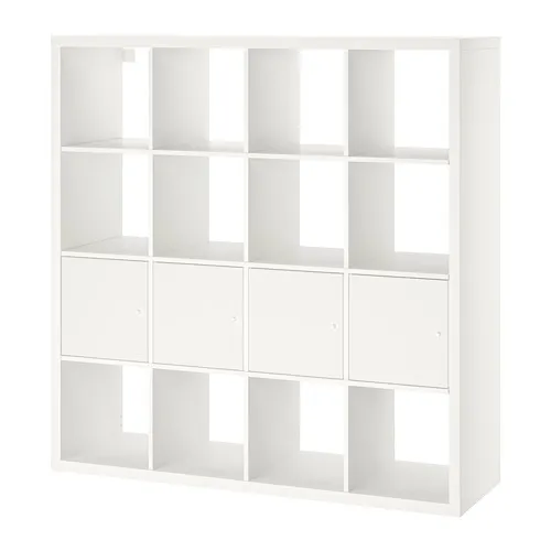 KALLAX - 層架組附4收納隔板, 白色, 147x147 公分 | IKEA 線上購物 - PE702802_S4